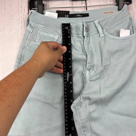 Mavi 27x27 Bodrum‎ High Rise Wide Leg Denim Jeans Pants Green Women New - Picture 10 of 16